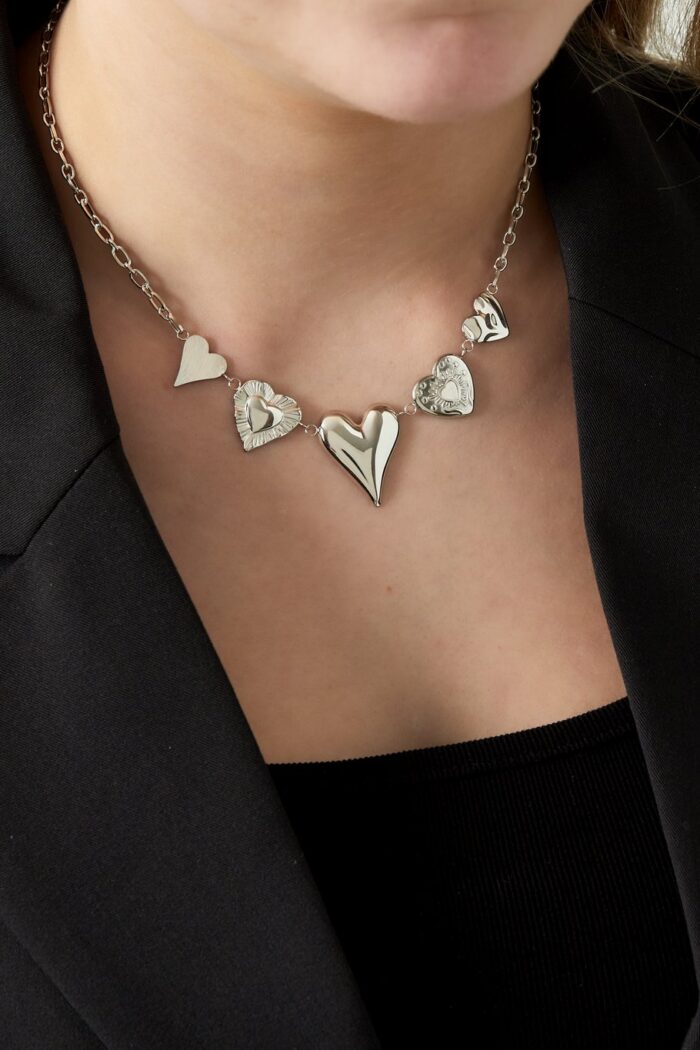 Give me all your love ketting zilver - Afbeelding 2