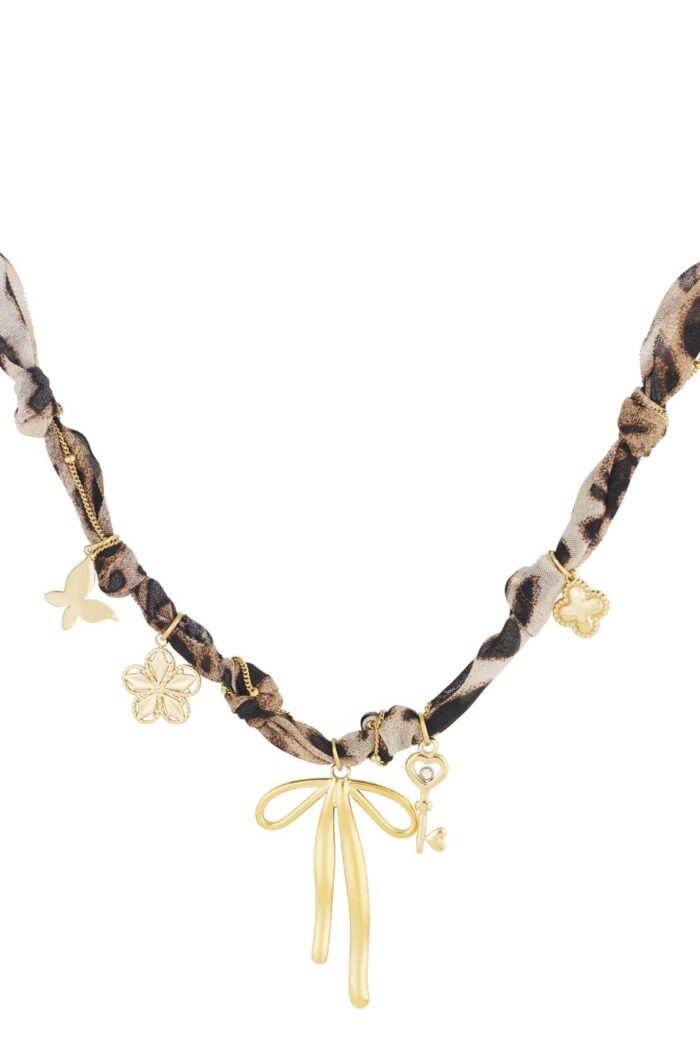 Leopard Trendy ketting goud