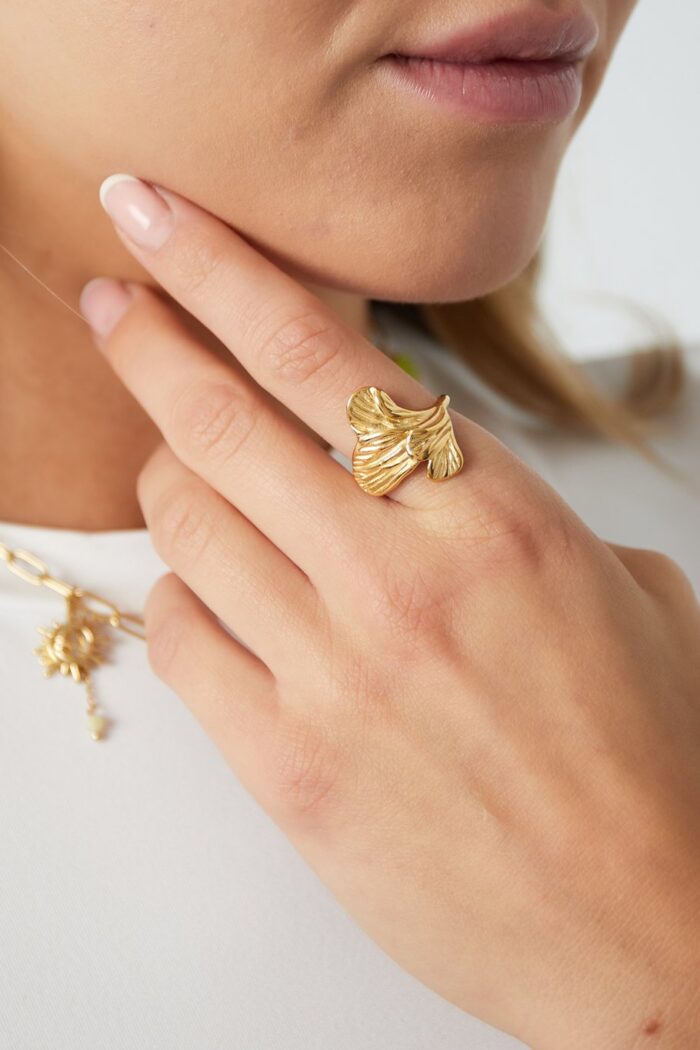 Ring flora goud - Afbeelding 2