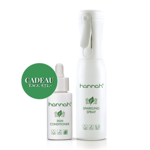 hannah Sparkling Spray 175 ml en Skin Conditioner 30 ml hydratatie actieset