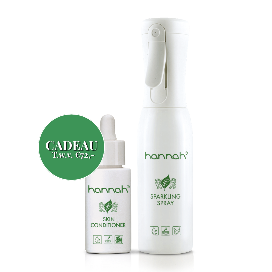 hannah Sparkling Spray 175 ml en Skin Conditioner 30 ml hydratatie actieset
